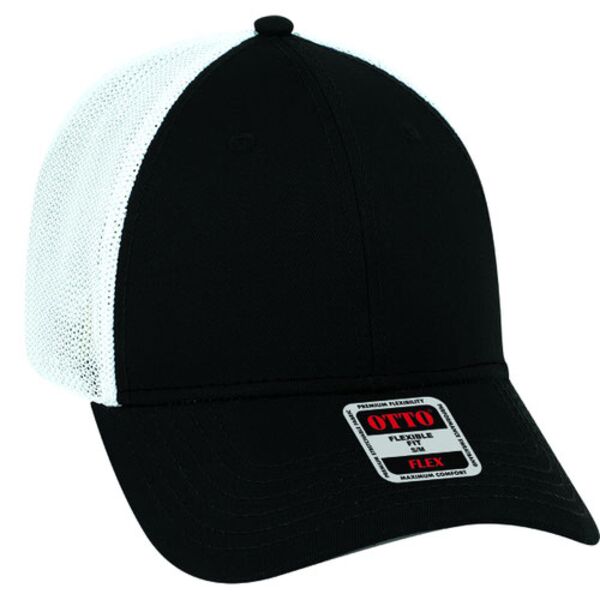 OTTO CAP "OTTO FLEX" 6 Panel Low Profile Mesh Back Trucker Hat Thumbnail