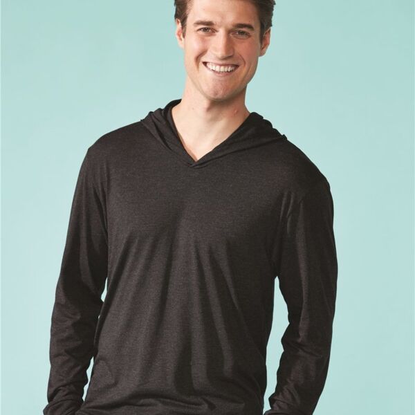 Unisex Triblend Hooded Long Sleeve Pullover Thumbnail