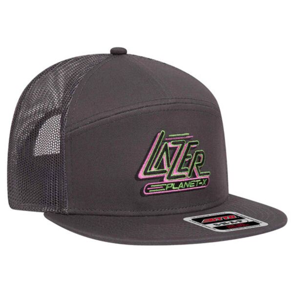 7 Panel Mesh Back Trucker Snapback Hat Thumbnail