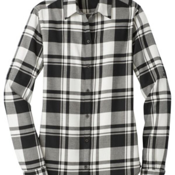 Ladies Plaid Flannel Tunic Thumbnail