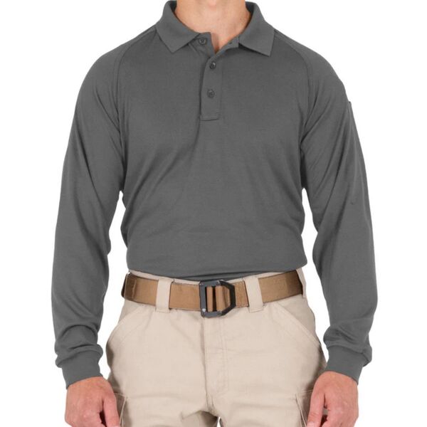Men's Performance Long Sleeve Polo  Thumbnail