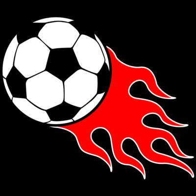 1272 Flamming Soccer Ball Thumbnail