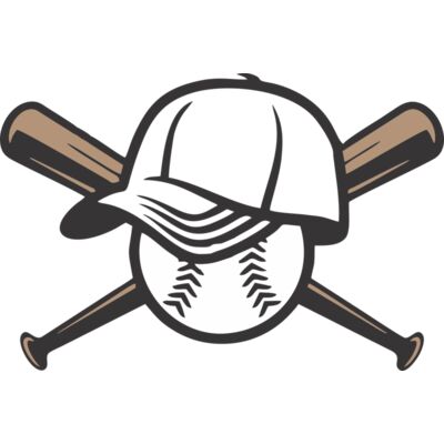 1276 Baseball Bat and Cap Thumbnail