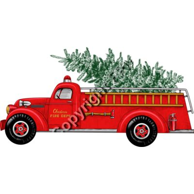 666 Christmas Fire Truck Thumbnail