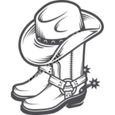 639 Cowboy Hat and Boots Thumbnail