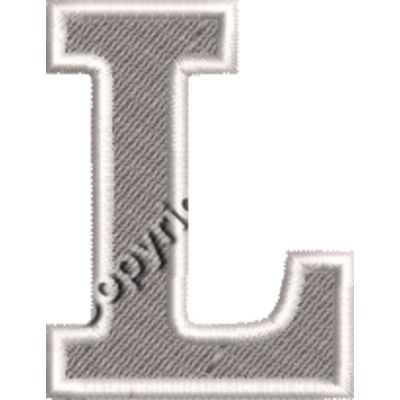 Letter L EMB501 Thumbnail