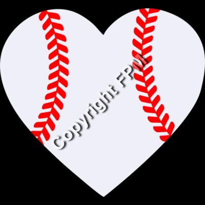 A1018 Baseball Heart Thumbnail