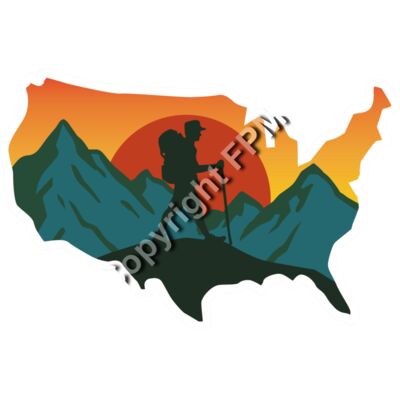 A1338 Hiking the US Thumbnail