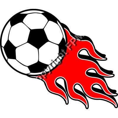 1272 Flamming Soccer Ball Thumbnail