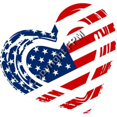 B6036 USA Heart Thumbnail