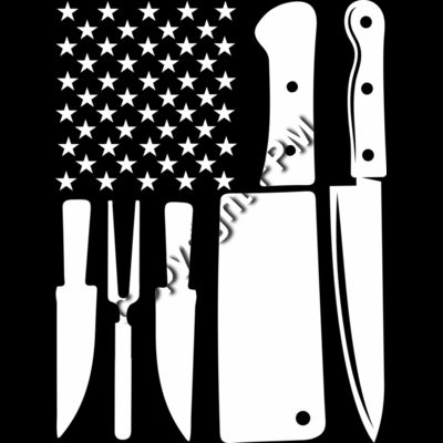 B7061 Knife Flag Thumbnail