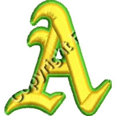 Old English A EMB Thumbnail