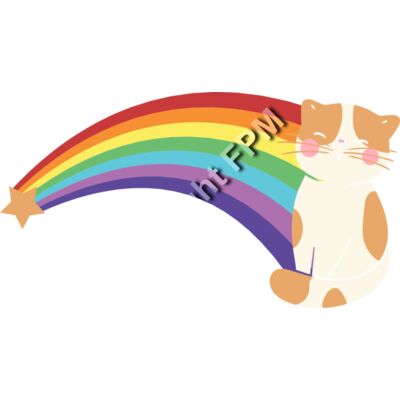 B7191 Rainbow Cat Thumbnail