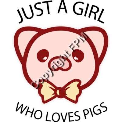 B7207 Girl who loves pigs Thumbnail