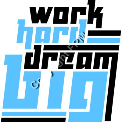 B4375 Work Hard Thumbnail