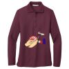Ladies Silk Touch Long Sleeve Polo Thumbnail