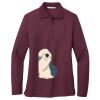 Ladies Silk Touch Long Sleeve Polo Thumbnail