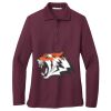 Ladies Silk Touch Long Sleeve Polo Thumbnail