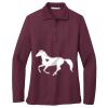 Ladies Silk Touch Long Sleeve Polo Thumbnail