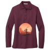 Ladies Silk Touch Long Sleeve Polo Thumbnail