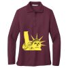 Ladies Silk Touch Long Sleeve Polo Thumbnail