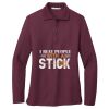 Ladies Silk Touch Long Sleeve Polo Thumbnail