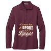 Ladies Silk Touch Long Sleeve Polo Thumbnail