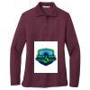 Ladies Silk Touch Long Sleeve Polo Thumbnail