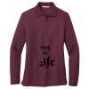Ladies Silk Touch Long Sleeve Polo Thumbnail